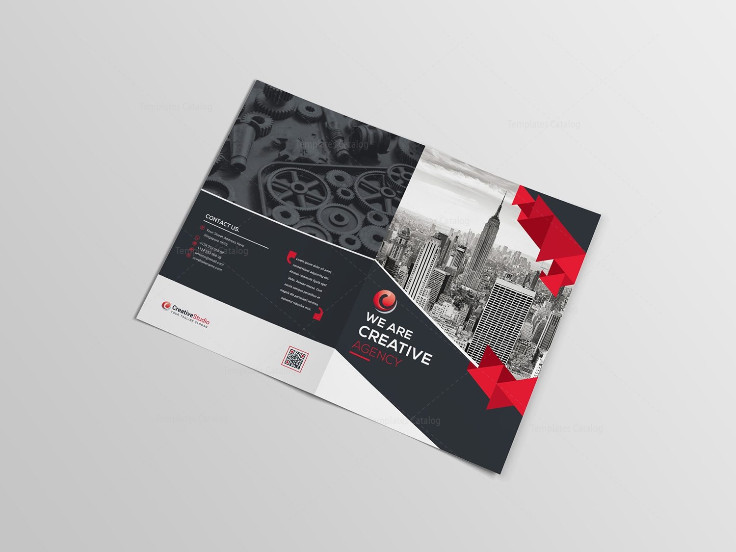 Classy Bifold Brochure Template - Graphic Prime | Graphic Design Templates