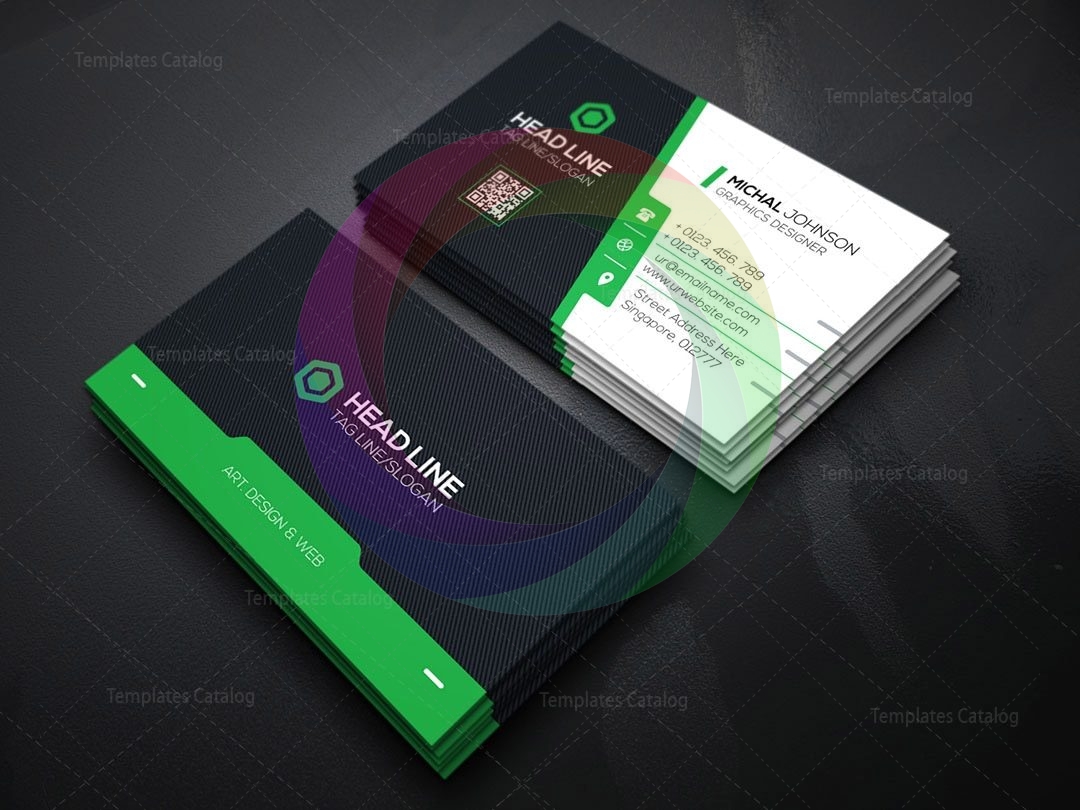 Classy Colorful Visiting Card Template - Graphic Prime | Graphic Design ...