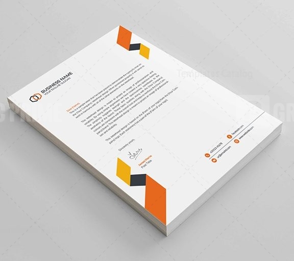 Clean Corporate Letterhead Design - Graphic Prime | Graphic Design ...