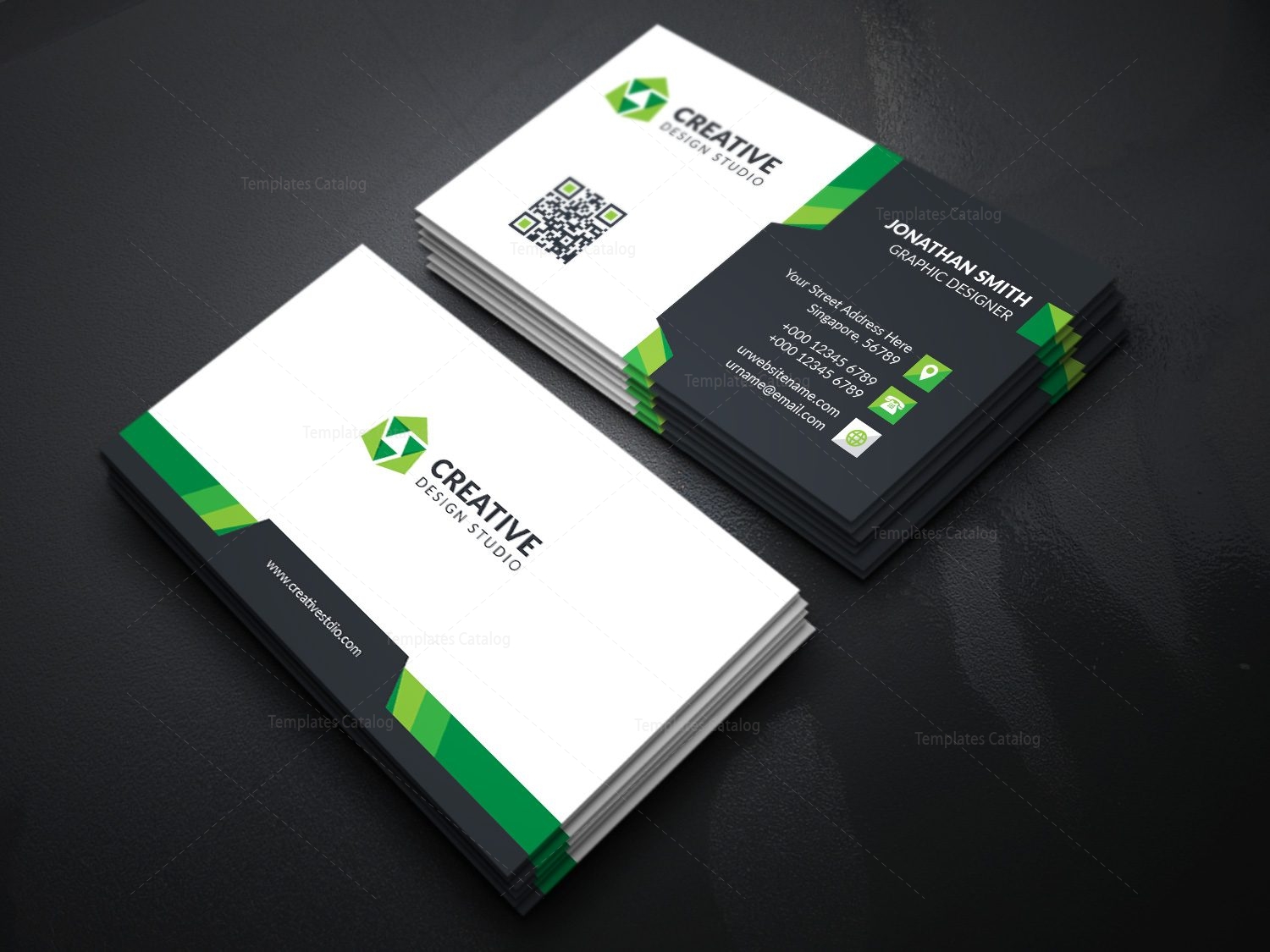 Corporate Business Card with Elegant Style - Graphic Prime | Graphic ...