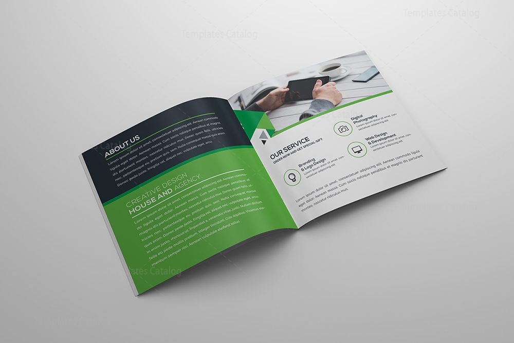 Creative Bi-fold Square Brochure Template - Graphic Prime | Graphic ...