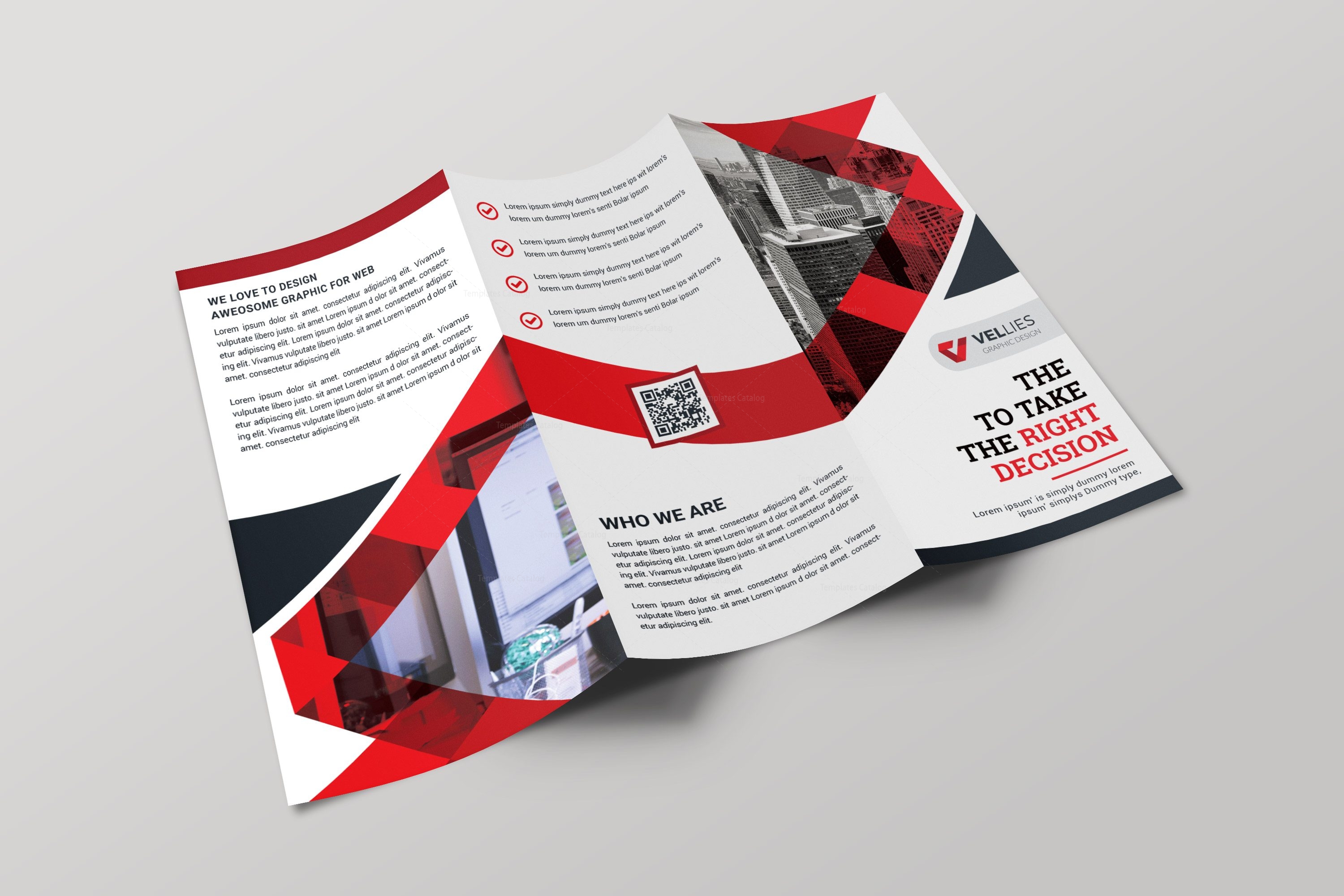 EPS Professional Tri-fold Brochure Design Template - Graphic Prime ...