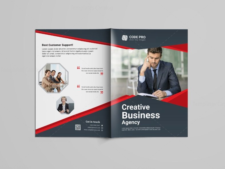 Factory Bi-Fold Brochure Template - Graphic Prime | Graphic Design ...