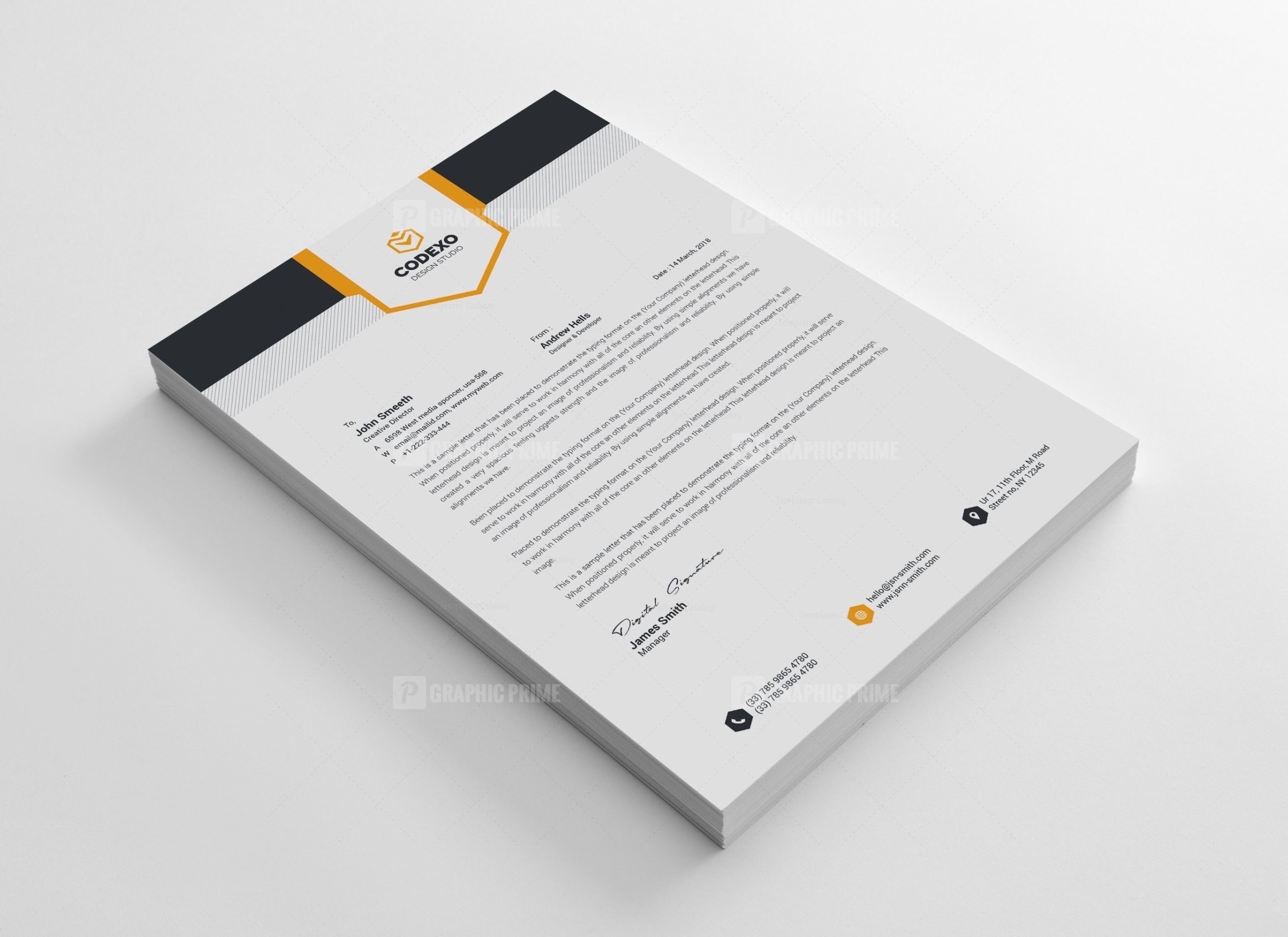 Letterhead Stationery Template Bundle - Graphic Prime | Graphic Design ...