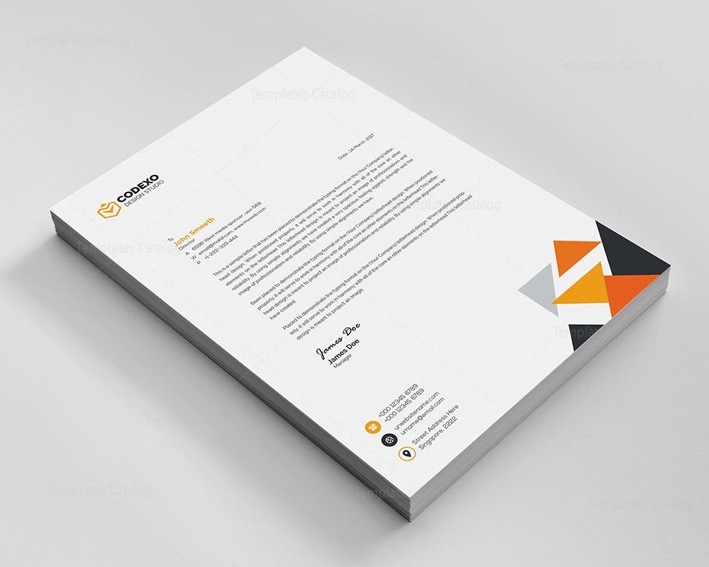 Letterhead Template for Companies - Graphic Prime | Graphic Design ...