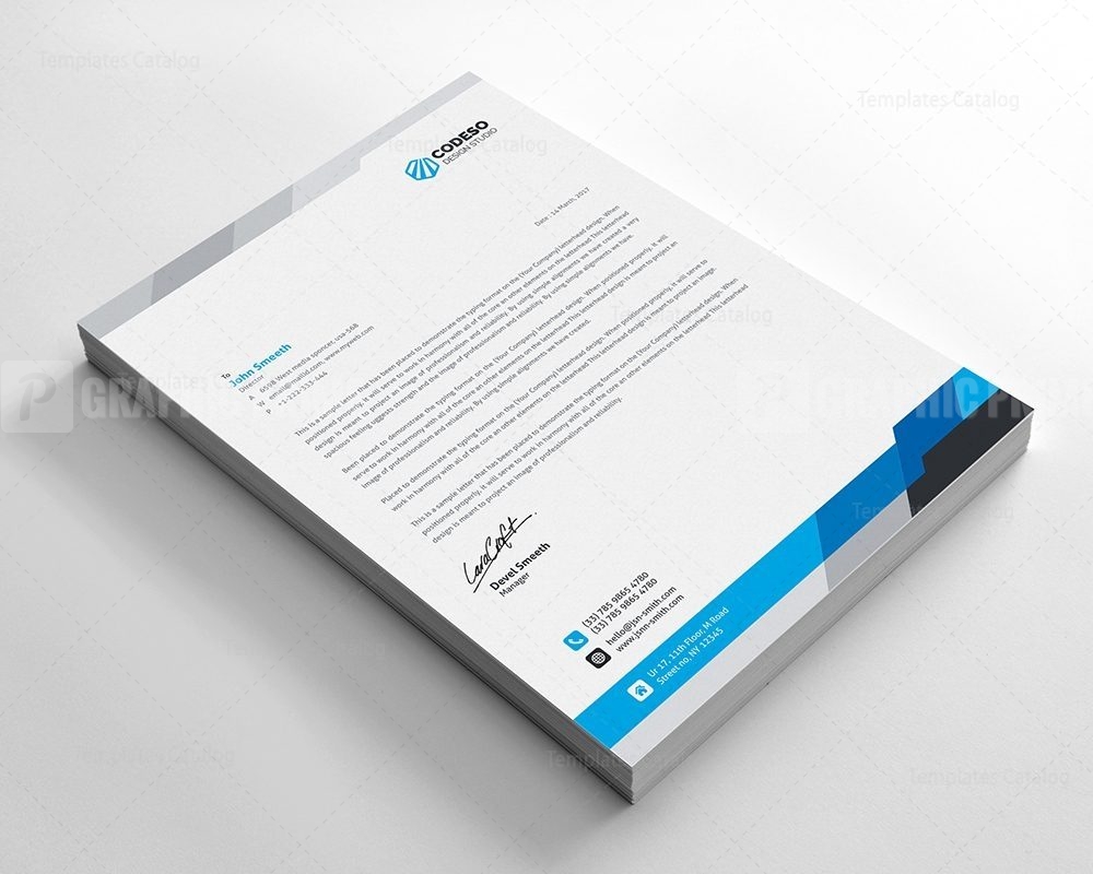 Modern Business Letterhead Template - Graphic Prime | Graphic Design ...