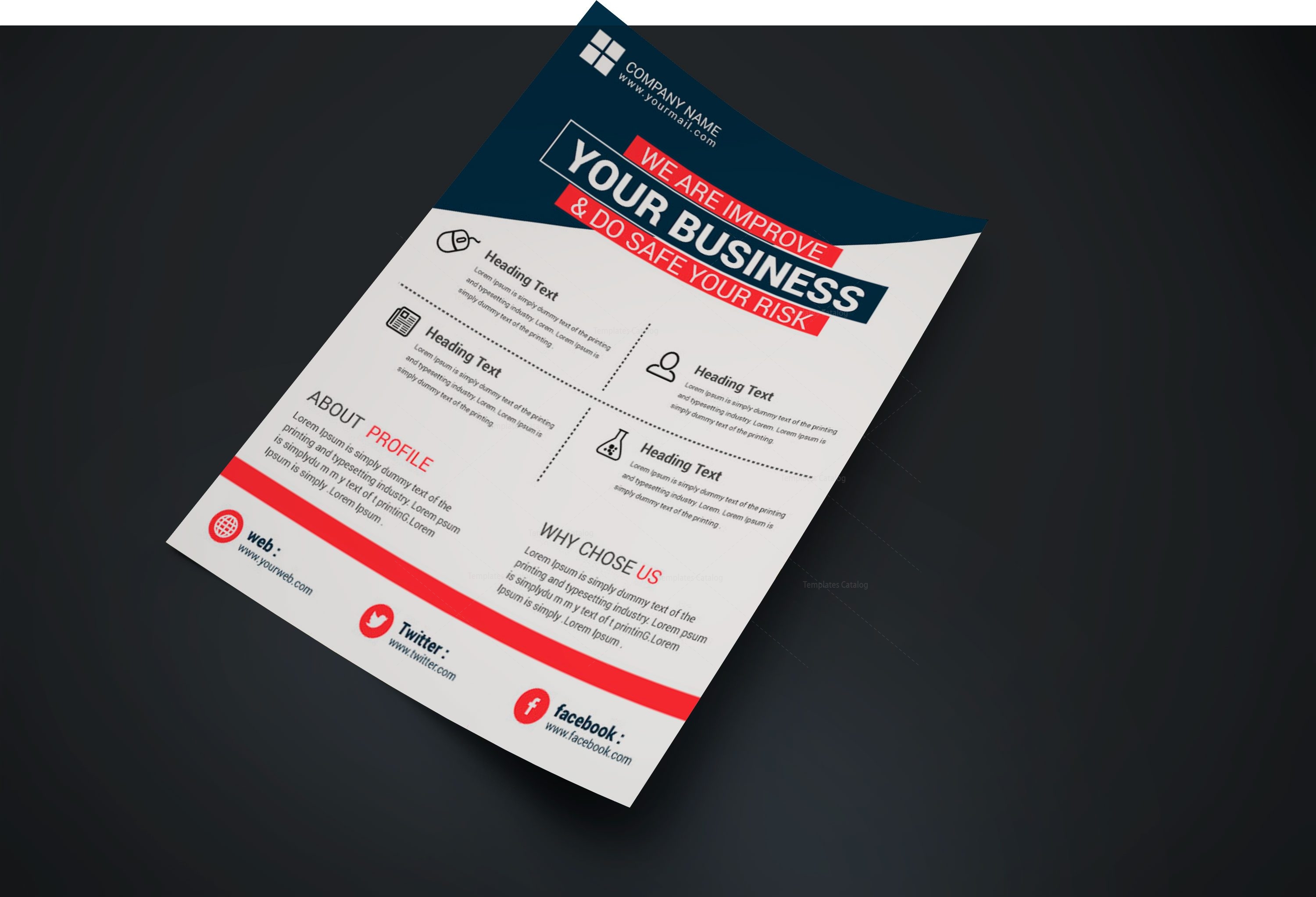 Oregon Creative Business Flyer Design Template - Graphic Prime 