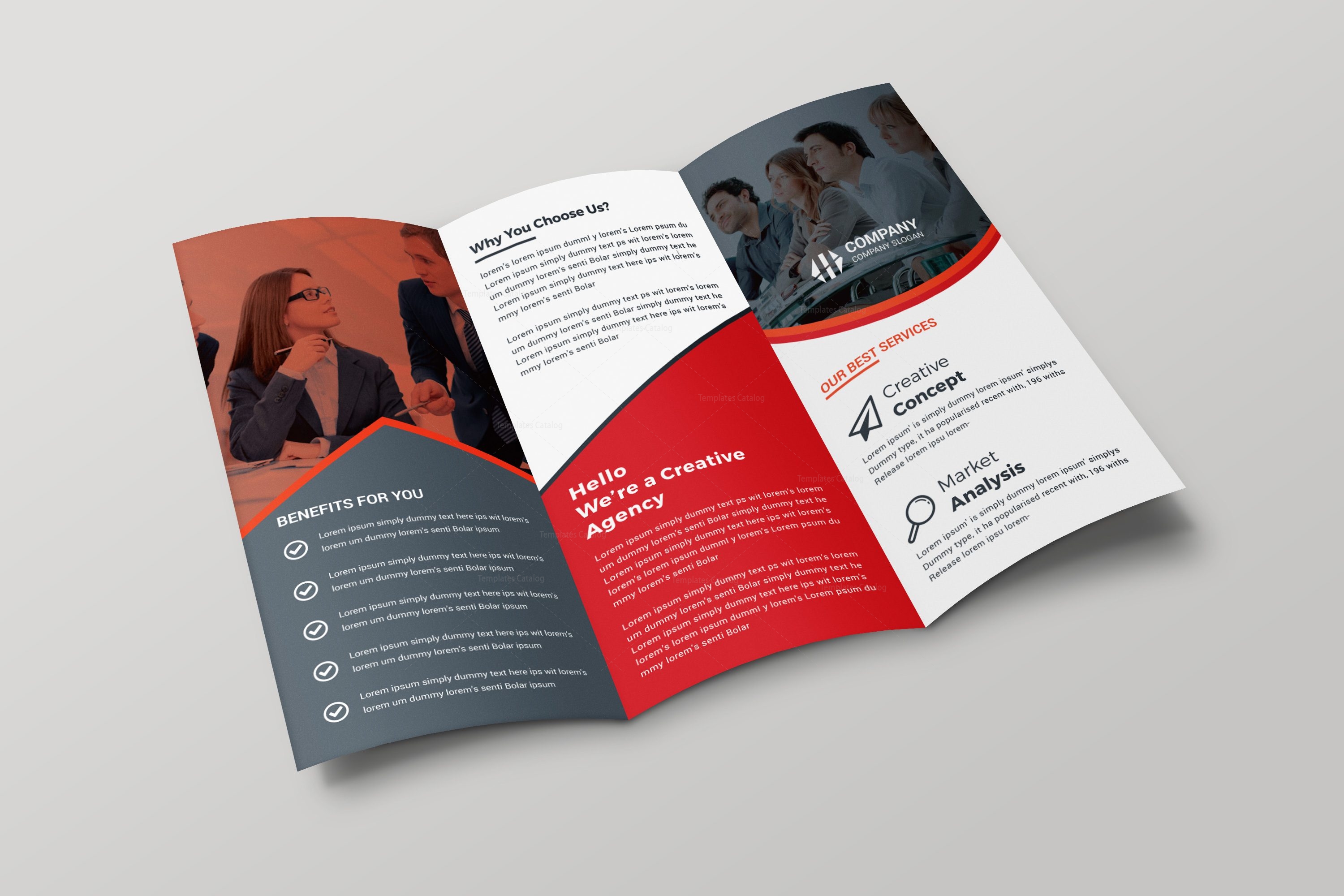 Paris Creative Tri-fold Brochure Design Template - Graphic Prime ...