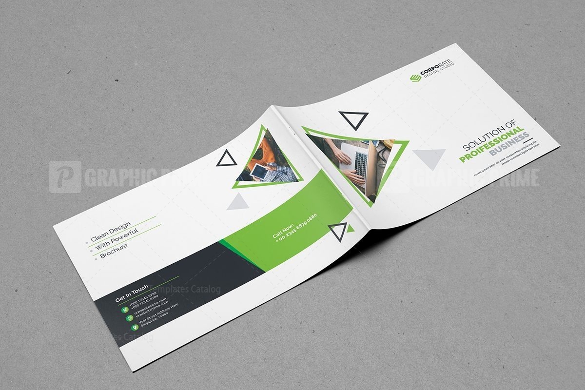 Plain Landscape Brochure Template - Graphic Prime | Graphic Design ...