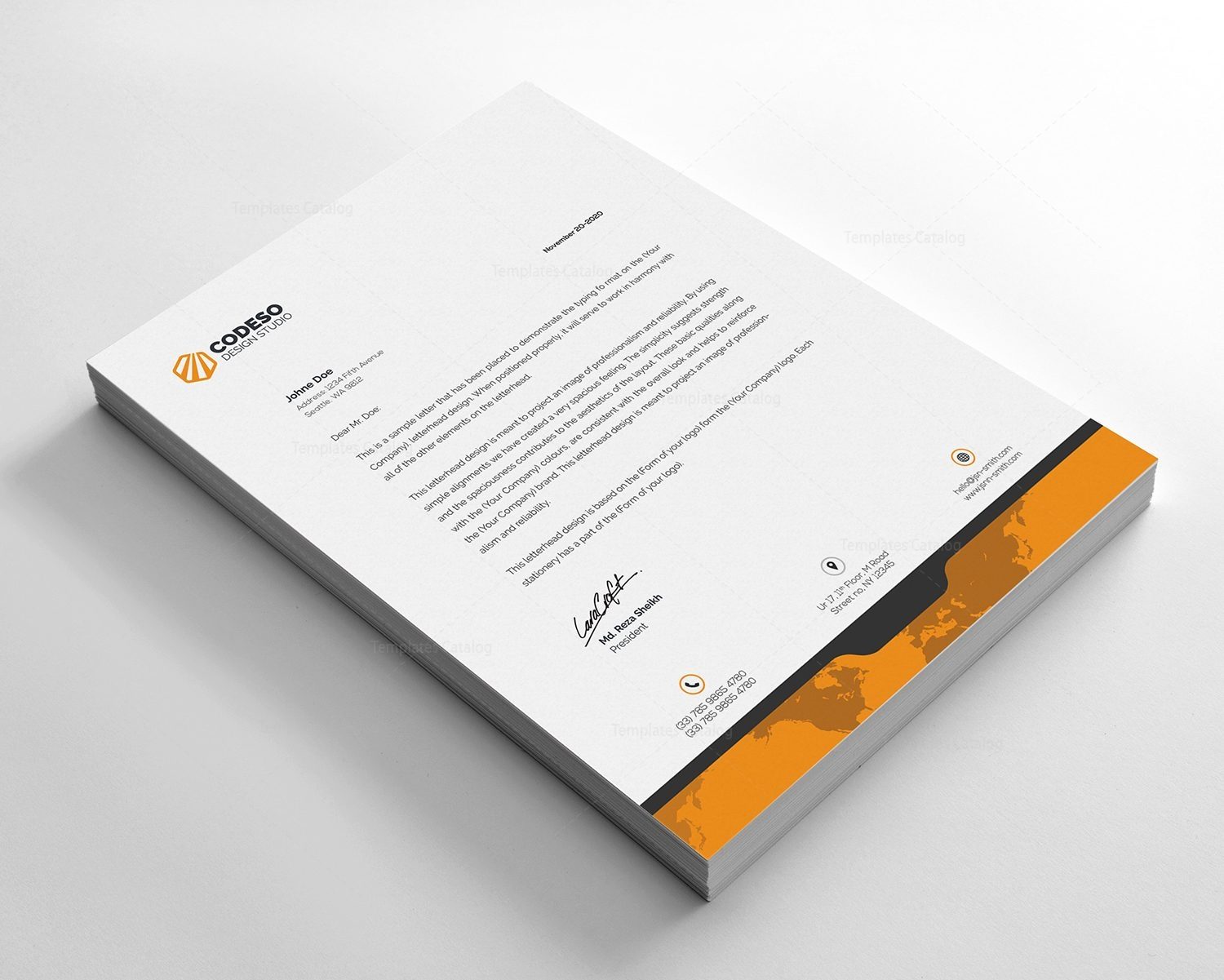 Premium Letterhead Template - Graphic Prime | Graphic Design Templates