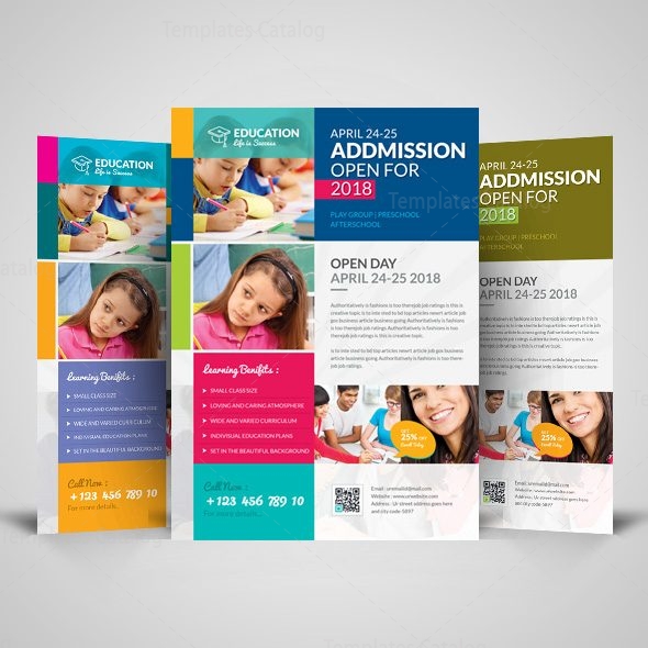 Professional School Flyer Design Template - Graphic Prime | Graphic ...