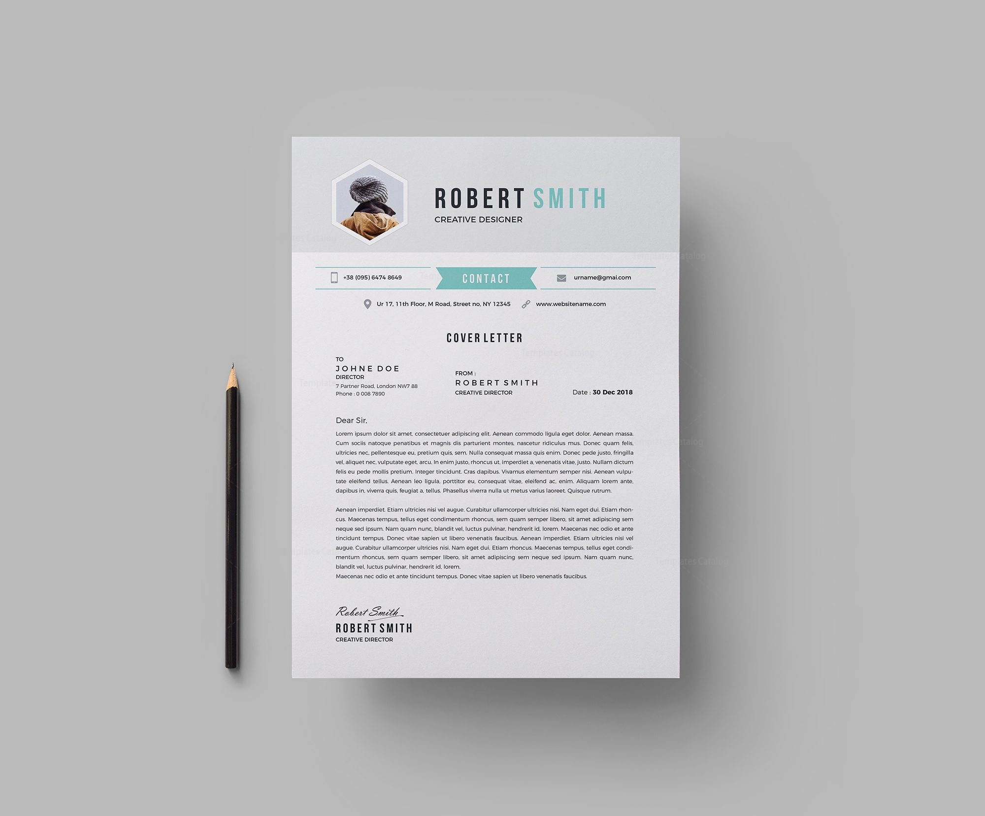 Rome Professional Resume Design Template - Graphic Prime | Graphic ...