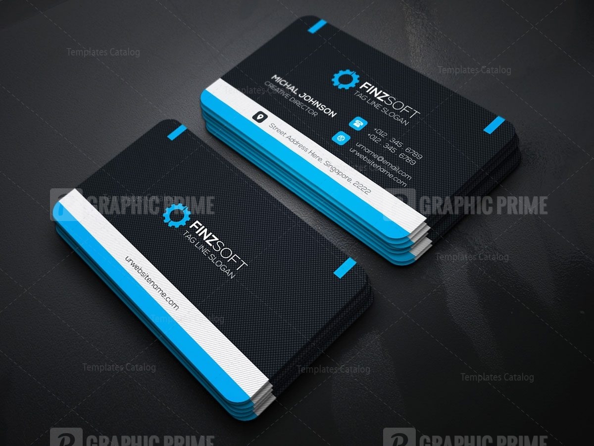 Sleek Business Card Template - Graphic Prime | Graphic Design Templates