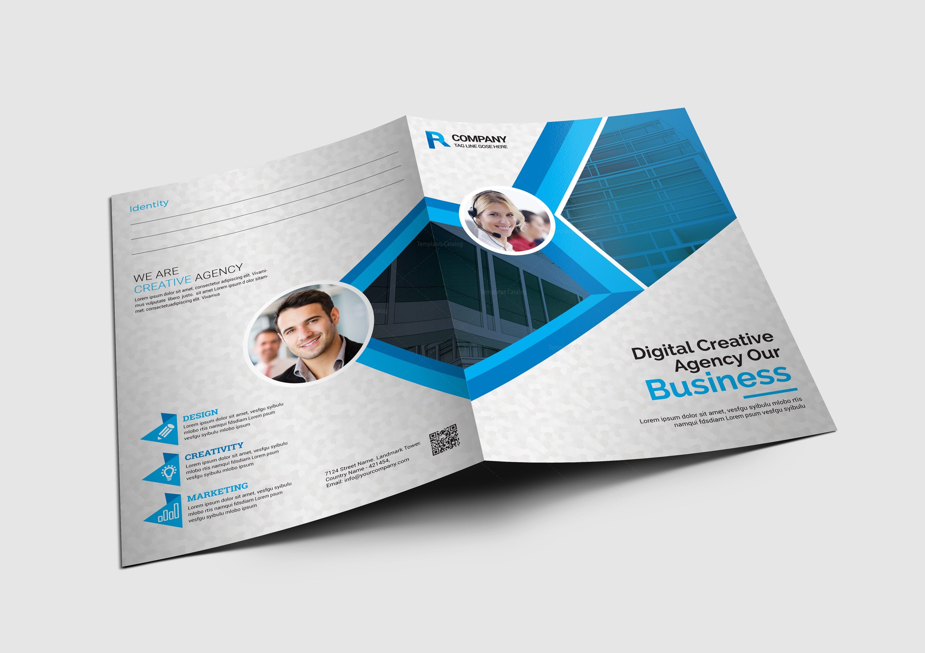 Toronto Corporate Presentation Folder Template - Graphic Prime ...