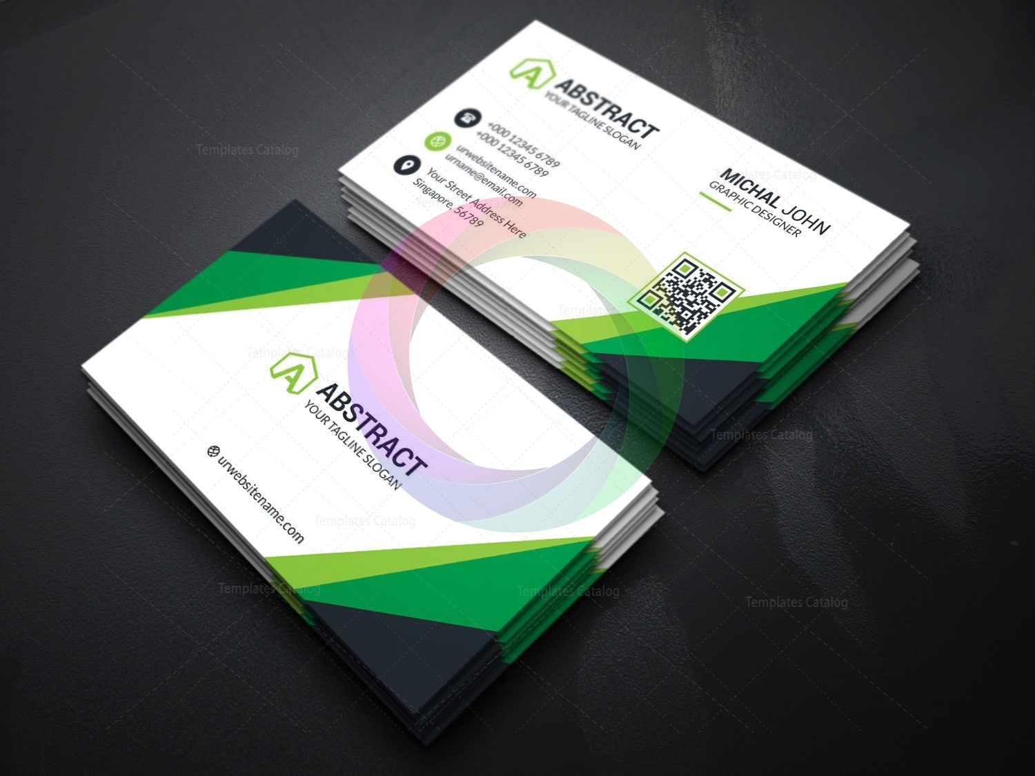 Visiting Card Template for Companies - Graphic Prime | Graphic Design ...