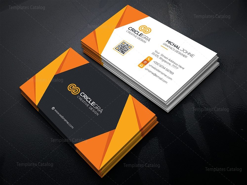 Visiting Card Template with Elegant Style - Graphic Prime | Graphic ...