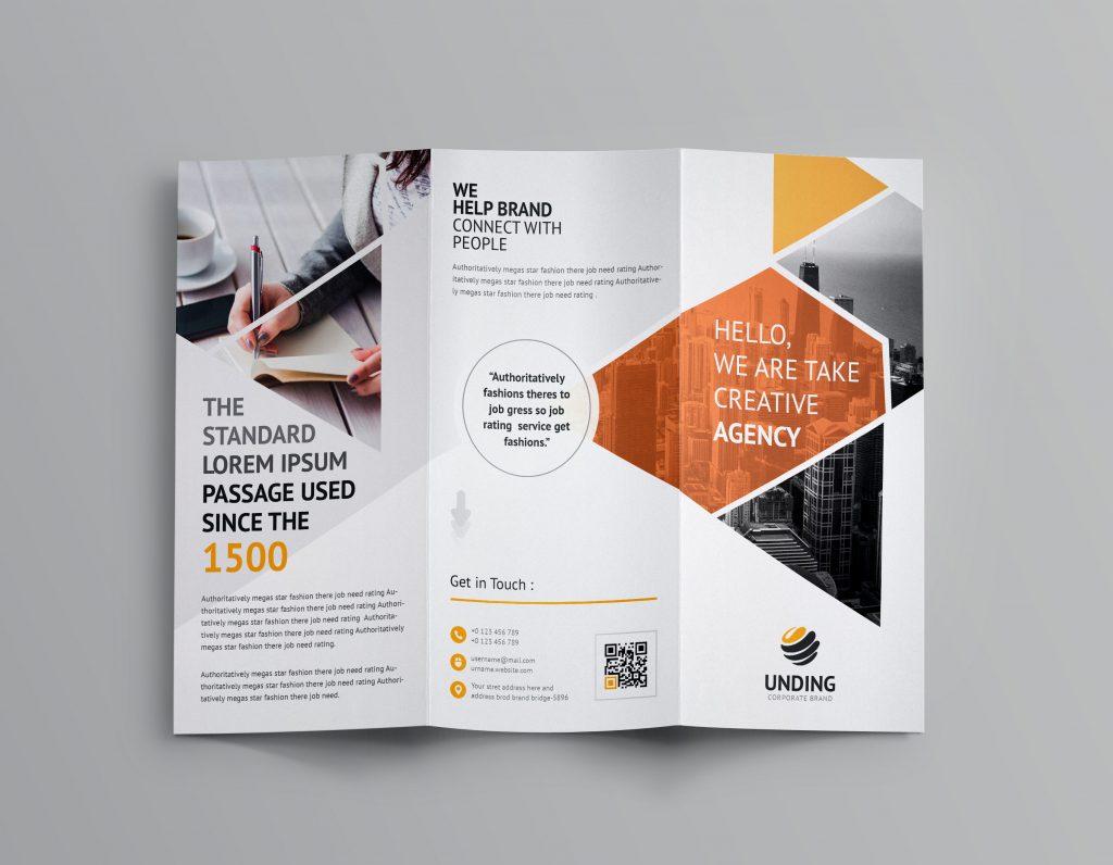 Aether Corporate Tri-Fold Brochure Template - Graphic Prime | Graphic ...