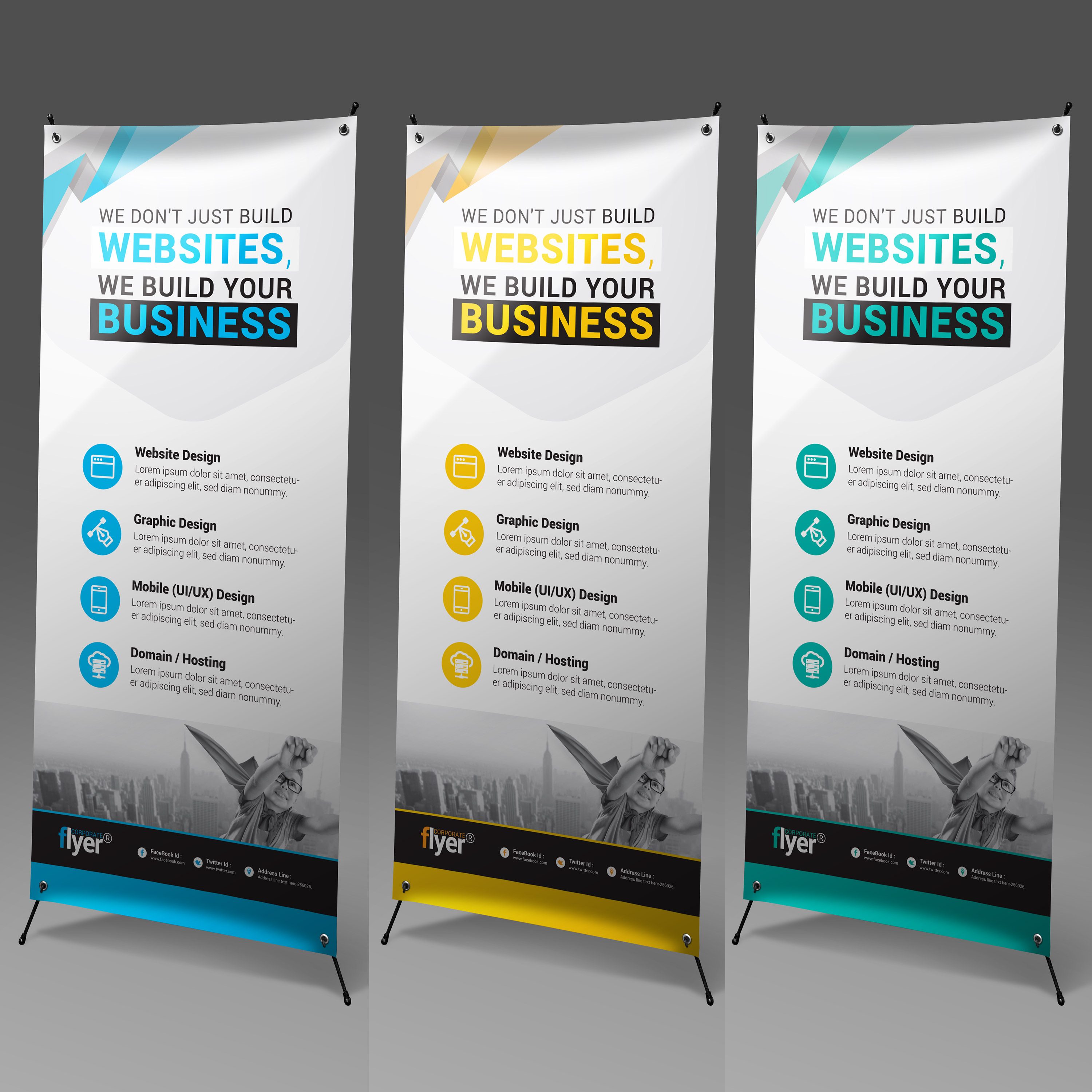 Construction Roll Up Banner Design Template Graphic Prime Graphic Design Templates