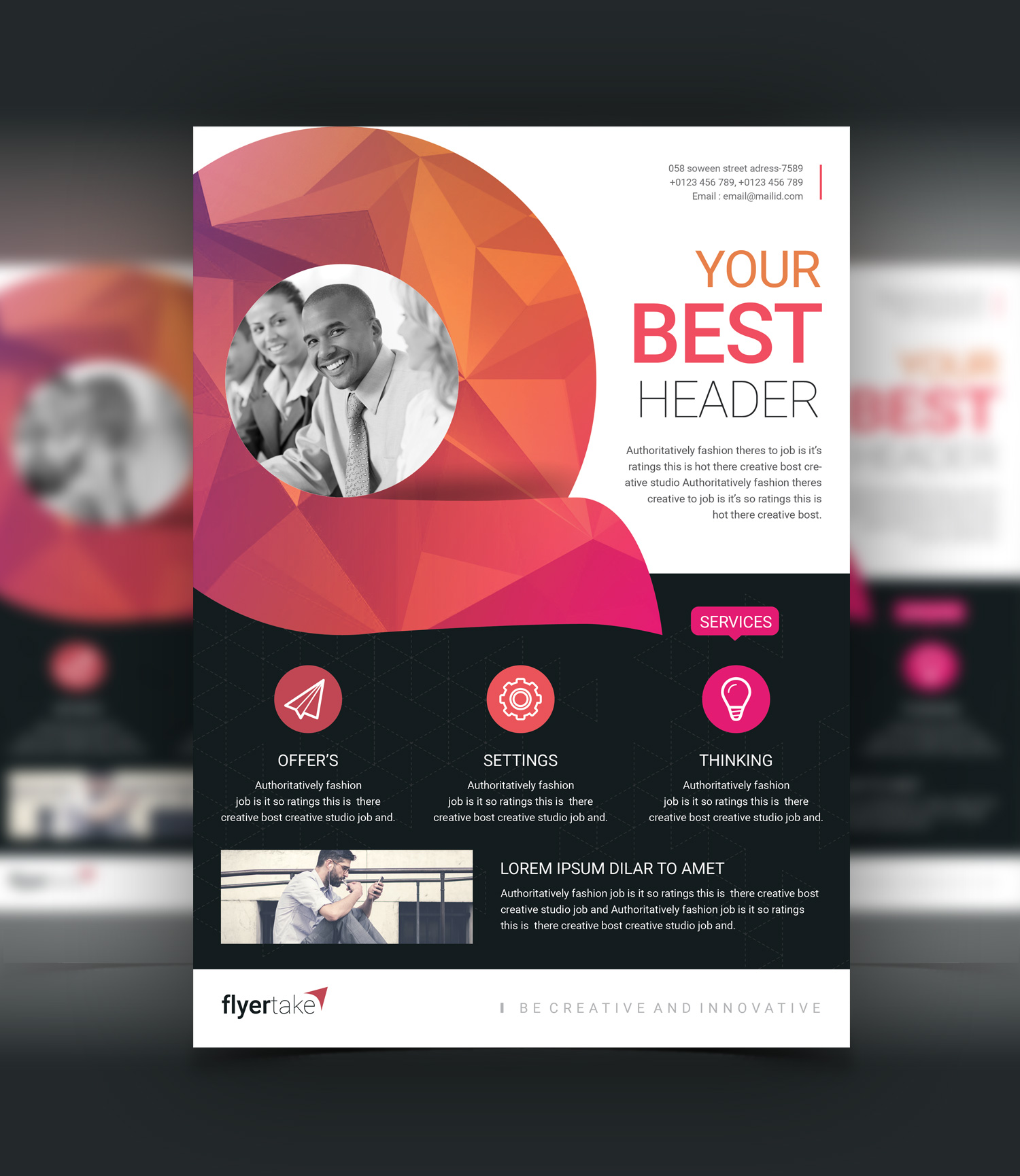 Diamond Modern Stylish Business Flyer Template - Graphic Prime ...