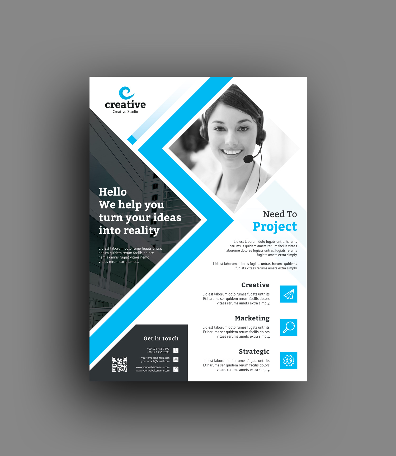 Edison Modern Business Corporate Flyer Template ~ Graphic Prime ...