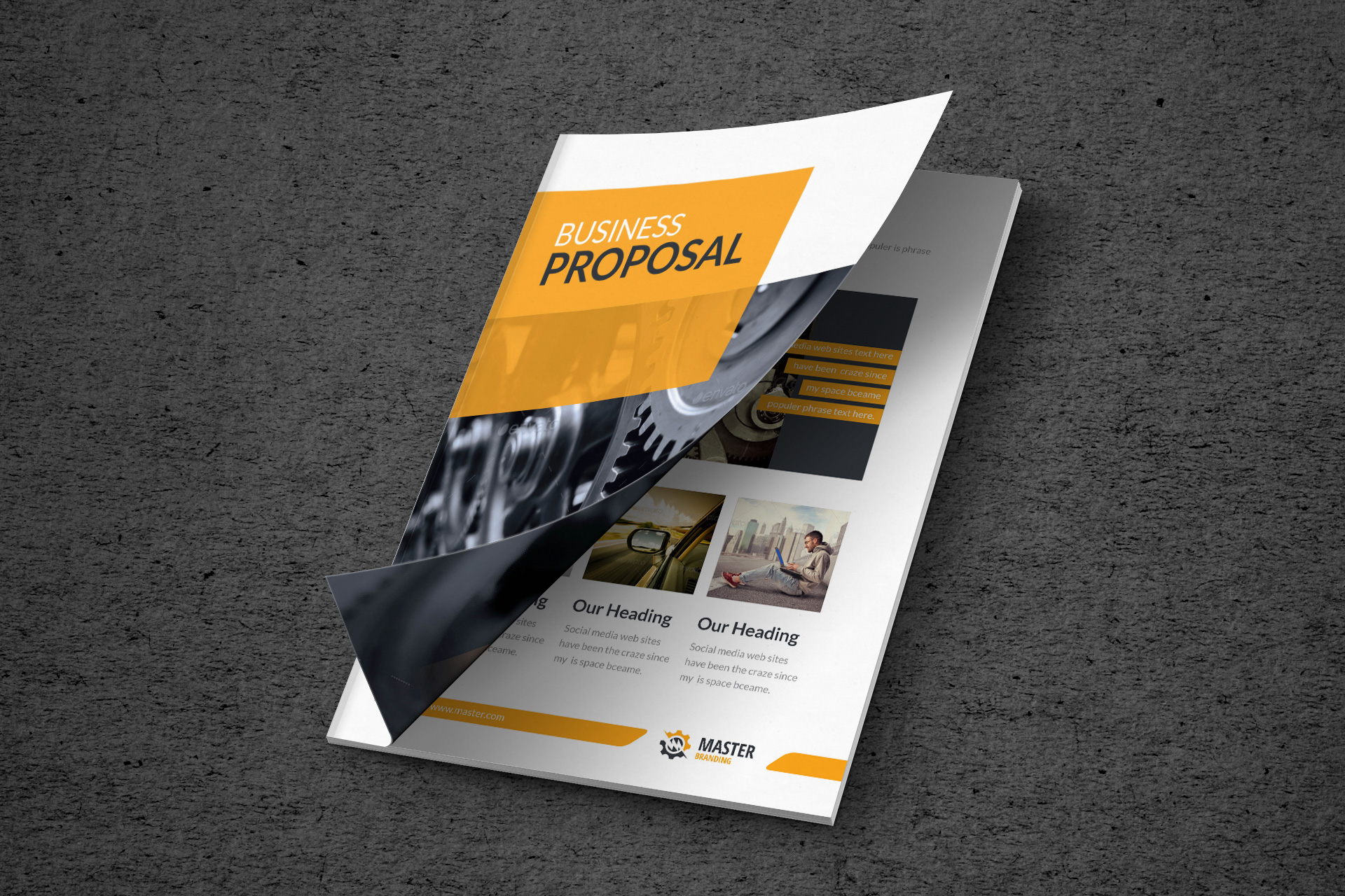 Master Premium Business Bi-Fold Proposal Template - Graphic Prime ...