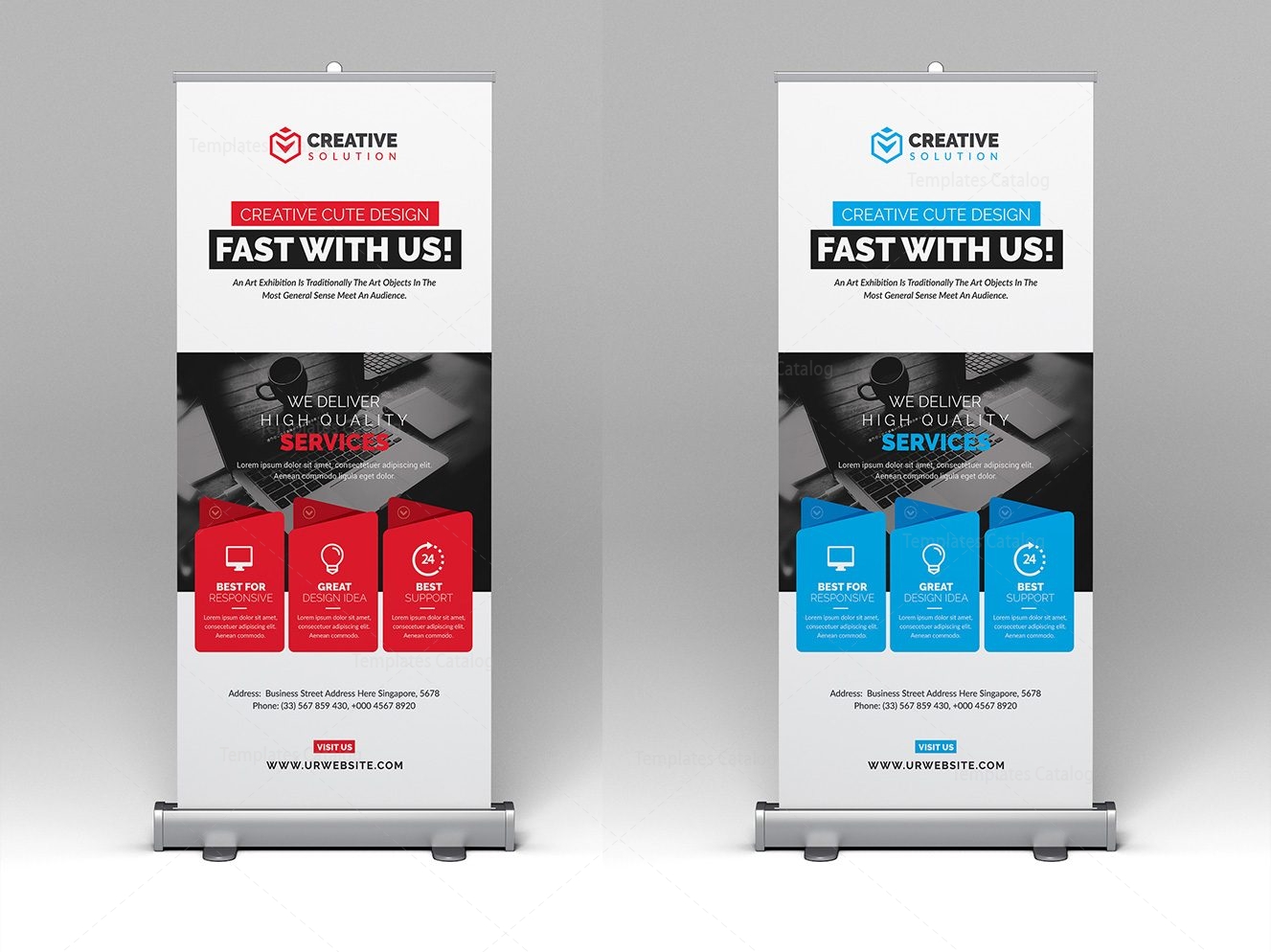 Stylish Rollup Banner Template Graphic Prime Graphic Design Templates