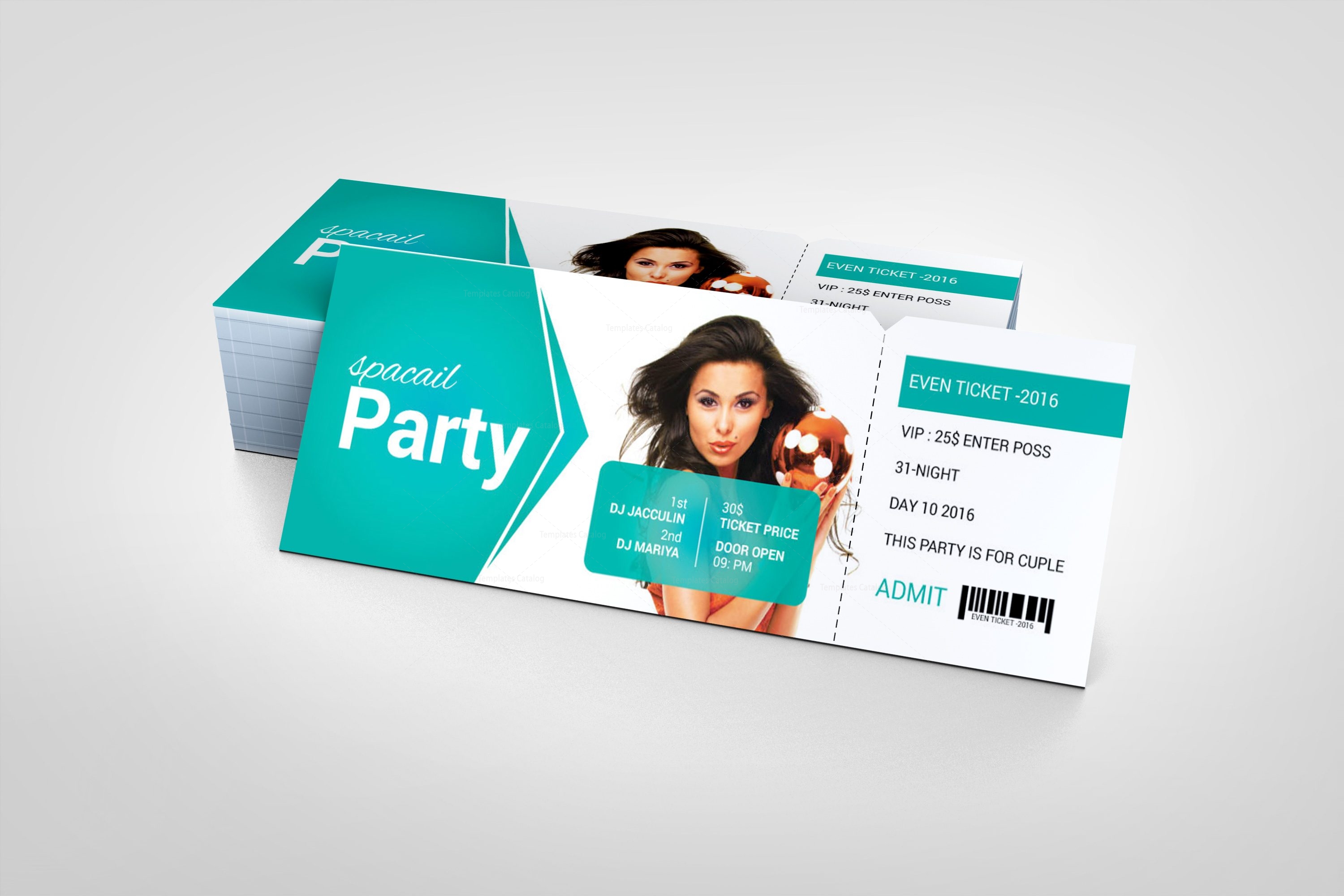 Foam Party Event Ticket Design Template - Graphic Prime | Graphic ...