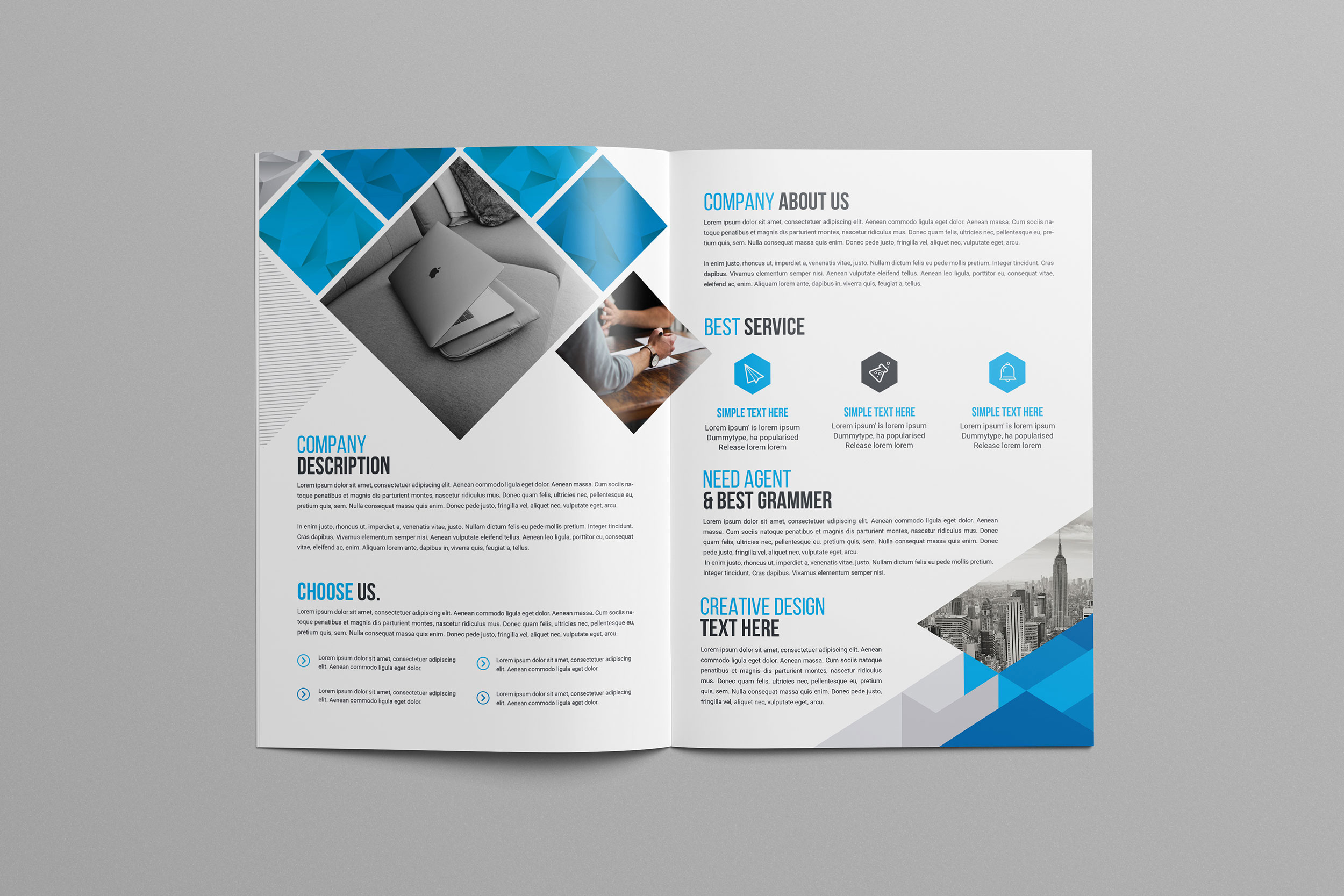 Print Bi-Fold Brochure Design ~ Graphic Prime | Graphic Design Templates